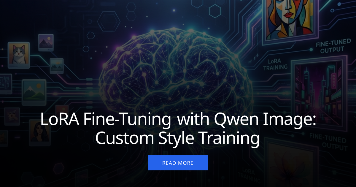 LoRA Fine-Tuning with Qwen Image: Custom Style Training | Qwen Image 2. ...