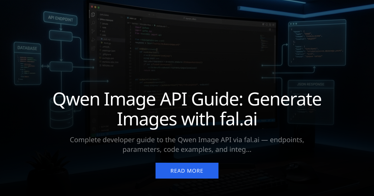 Api Wier Image Qwen Image API Guide: Generate Images with fal.ai | Qwen Image 2.0 AI ...
